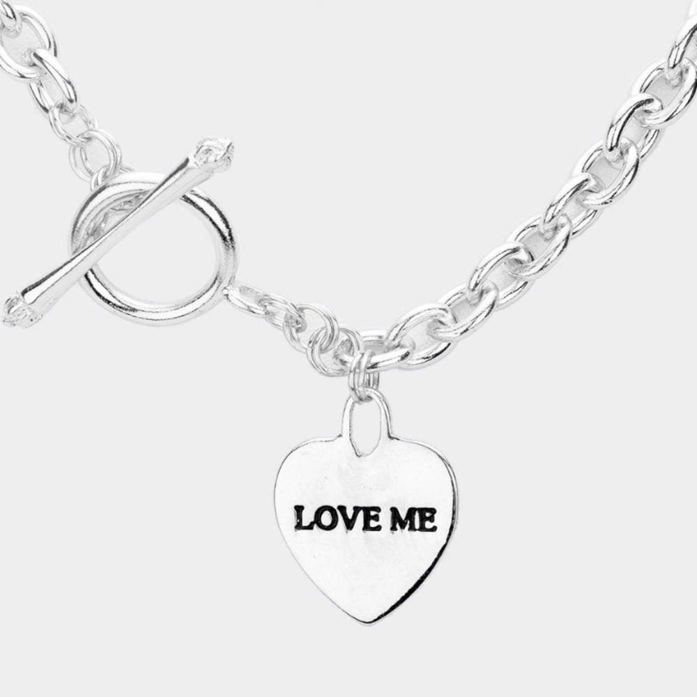3/$30 Heart Toggle Fashion Necklace